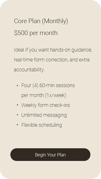 Core Plan Core Plan